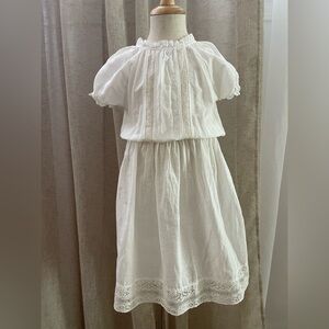 Tocoto Vintage Charming White Kids Dress